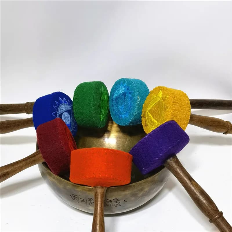 Singing Bowl Stick Wooden Professional Meditation Sticks Handmade Sound Bowl Grinding Rod Percussion Instruments Accessories