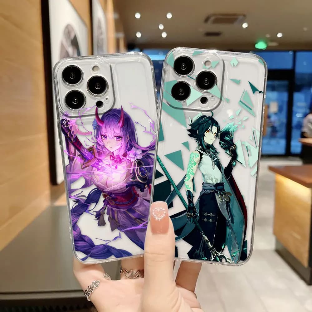Girls G-Genshin Impact Clear Phone Case For Infinix TECNO POVA 2 4 3 5 SMART 6 7 8 NOTE 10 11 12 30 30I 40 50 CAMON 19 20 Case