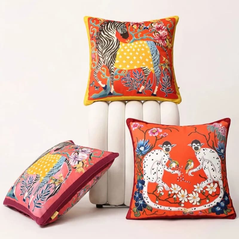 Cuscini per cavalli federa per cuscino di scimmia di lusso fodera per cuscino decorativo per cani in velluto per decorazioni per la casa della sedia del divano