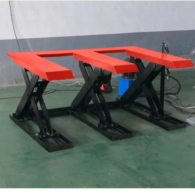 E Type Electric Hydraulic Lift Platform No Pit Foundation Auto Lift Woodworking Feeder Lifting Machine