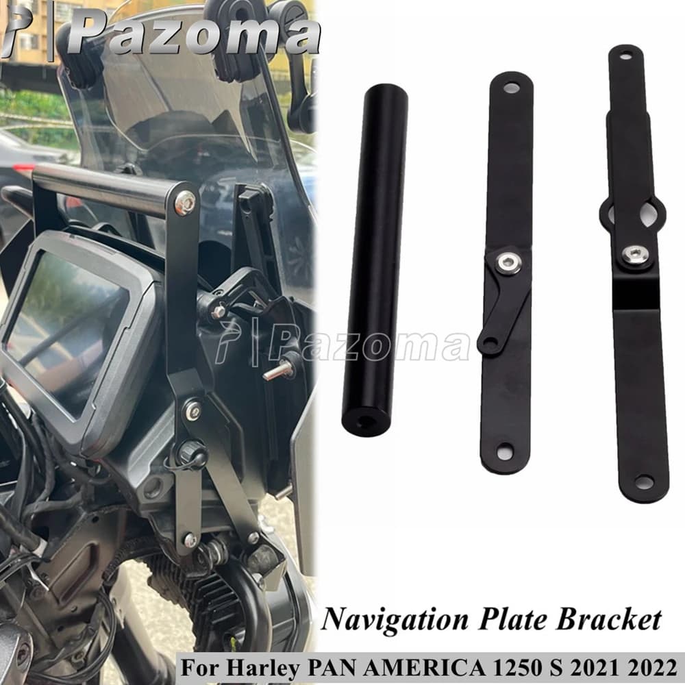 Per Harley PAN AMERICA 1250 S staffa per piastra di navigazione GPS sopra i calibri supporto per telefono di montaggio accessori per moto 2021 - 2024