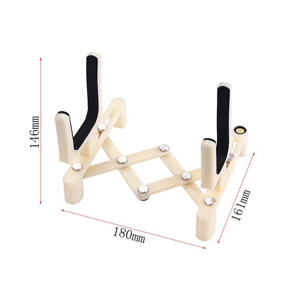 Supporto per Violino Portatile Pieghevole Regolabile in Plastica con Cuscinetto Protettivo in Spugna, Supporto Universale per Violino, Viola, Ukulele, Mandolino
