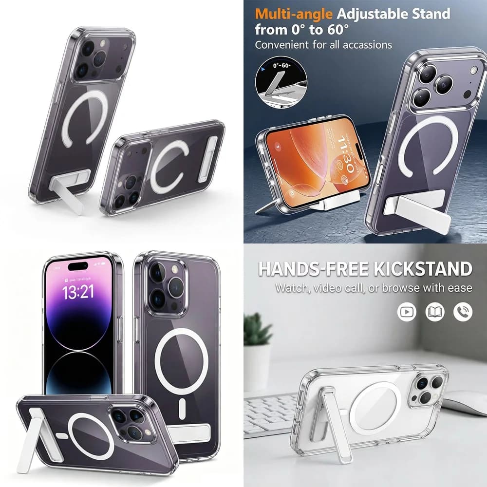 Slim Magnetic Clear Case Wireless Charging MIL Grade Matte Frame OEM ODM for iPhone 11 12 13 14 15 16 17 Pro Max Plus mini
