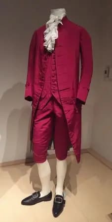 Victorian Elegant Gothic Aristocrat 18th Century Vintage Men's Rococo Colonial Outfit Cosplay Costume Red Men's Regency Tailcoat