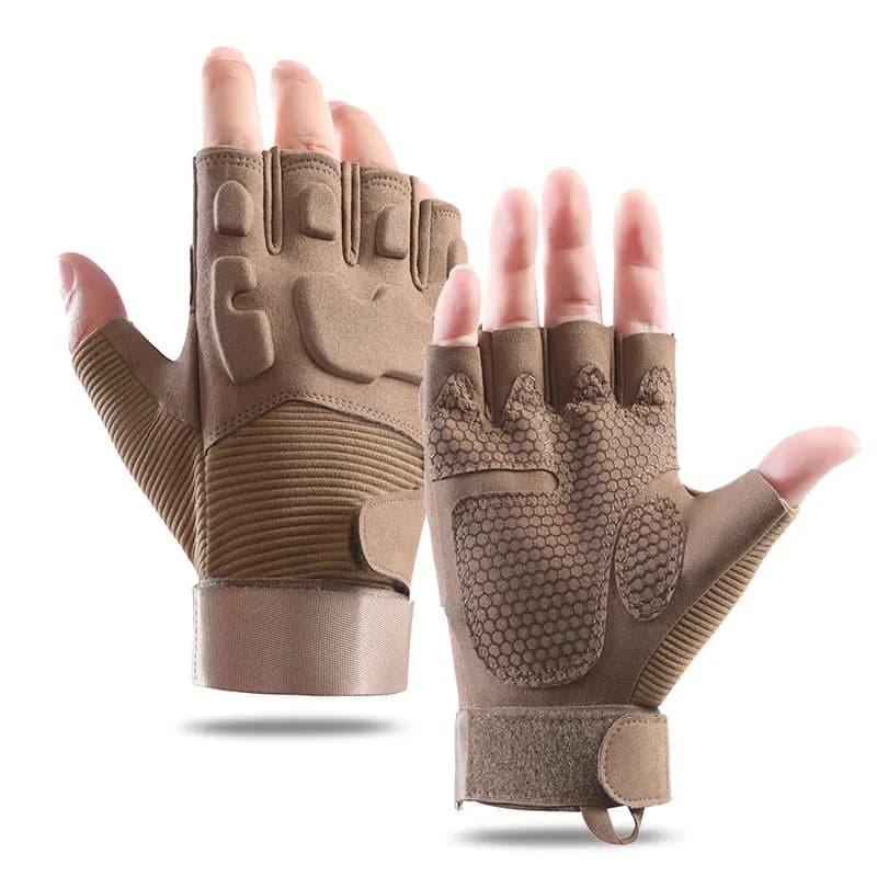 Guanti protettivi antiscivolo durevoli resistenti all'usura per ciclismo fitness con movimento a mezze dita