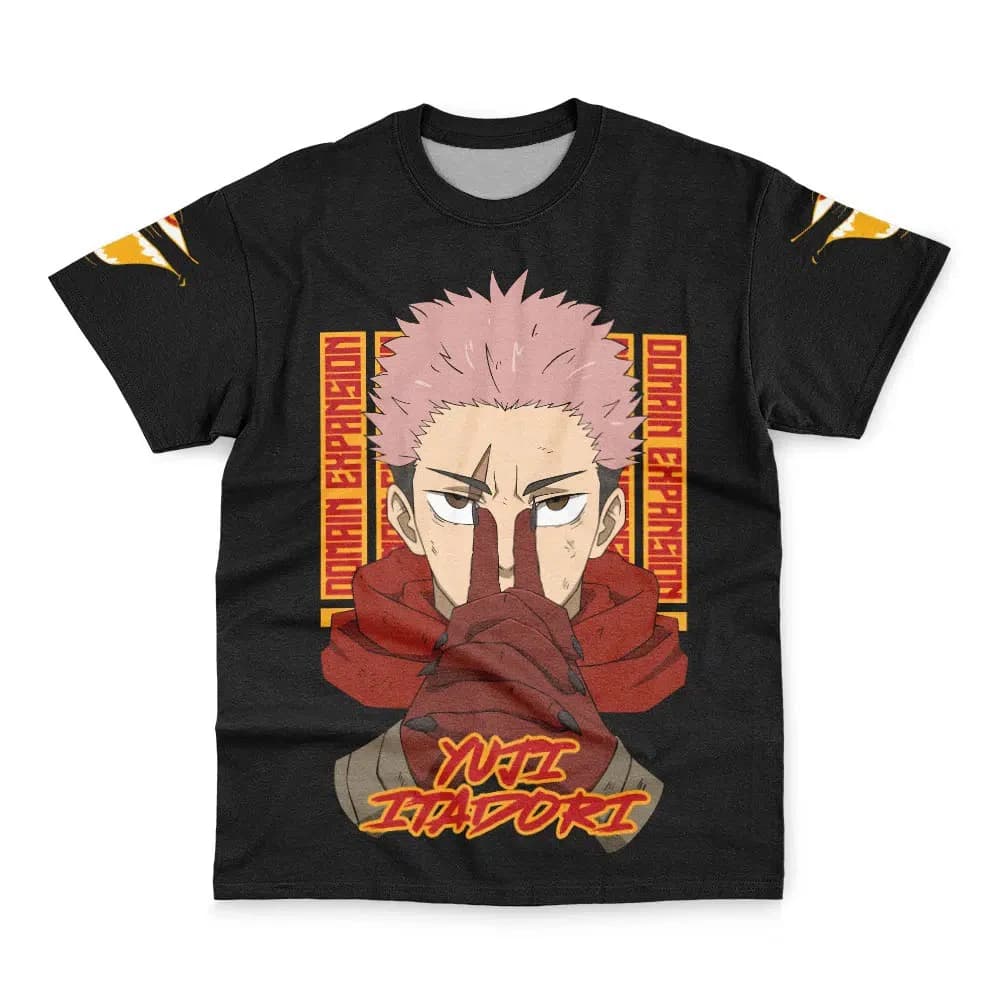 T-shirt Oversize Bandai Yuji Itadori Domain Expansion Jujutsu Kaisen Anime per Adulti e Bambini, Estiva, Asciugatura Rapida, Morbida e Leggera