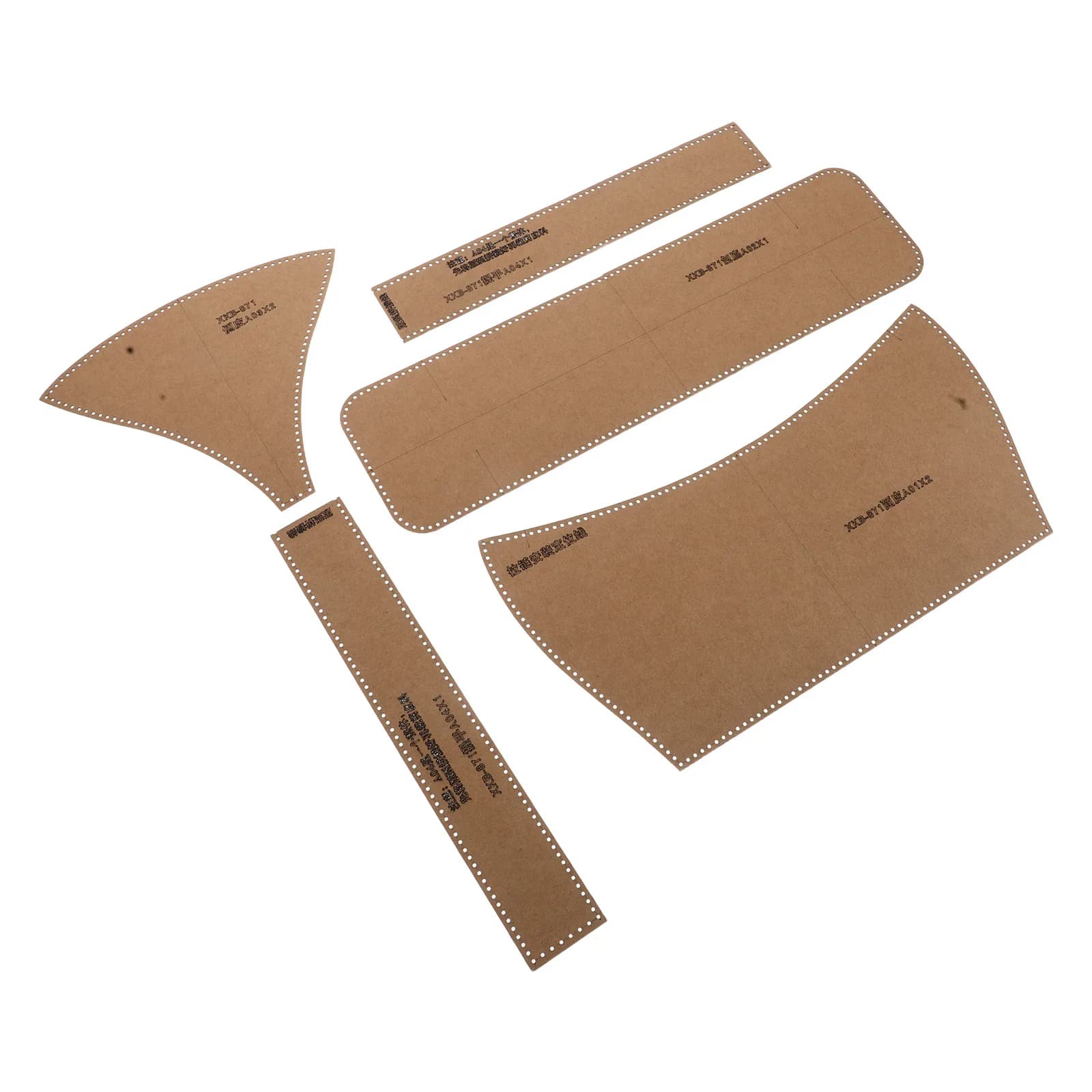 1Set Paper Pattern DIY Handbag No Cut Baguette Underarm Bag Template for Purse Making Sewing Scrapbooking Kit Kids DIY Handbag