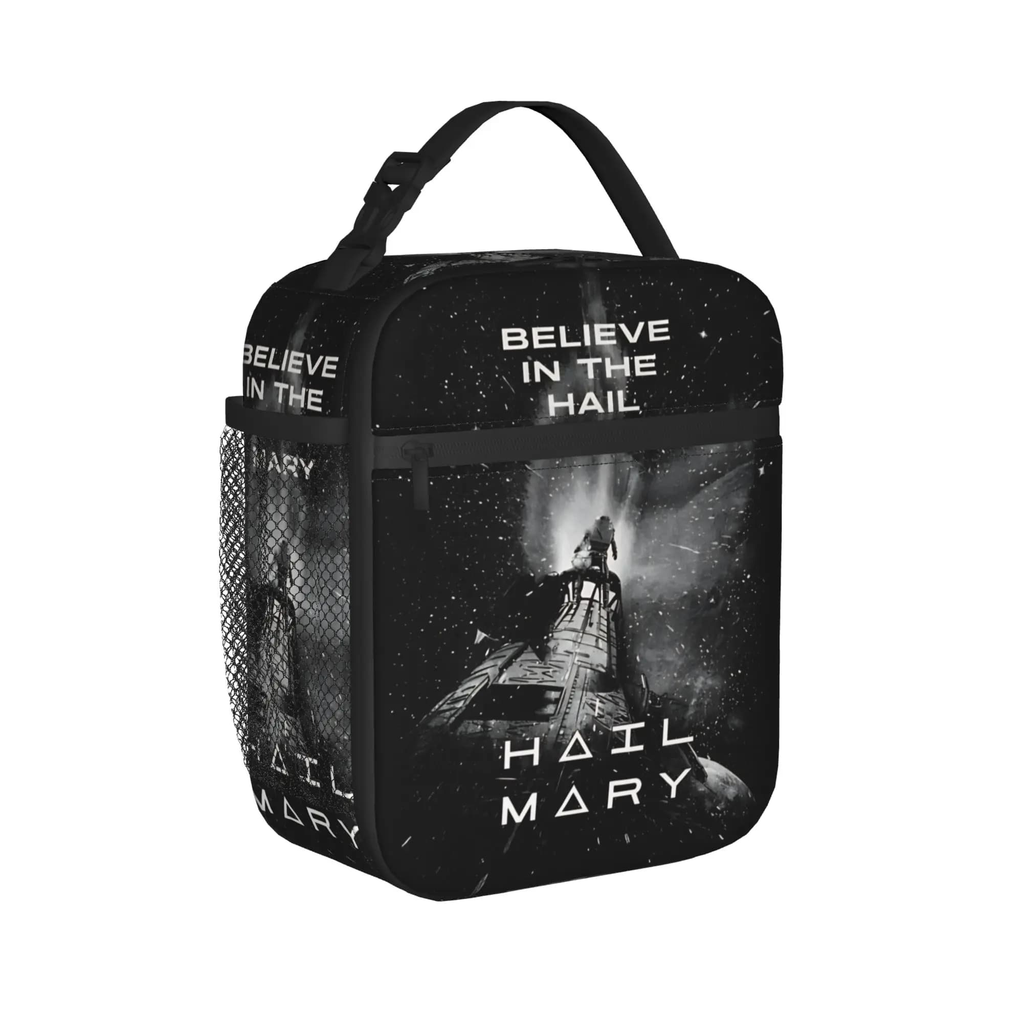 Believe In The Project Hail Mary Insulated Lunch Bags Thermal Bag Reusable,Lunch Container Large Tote Lunch Box Bento Pouch