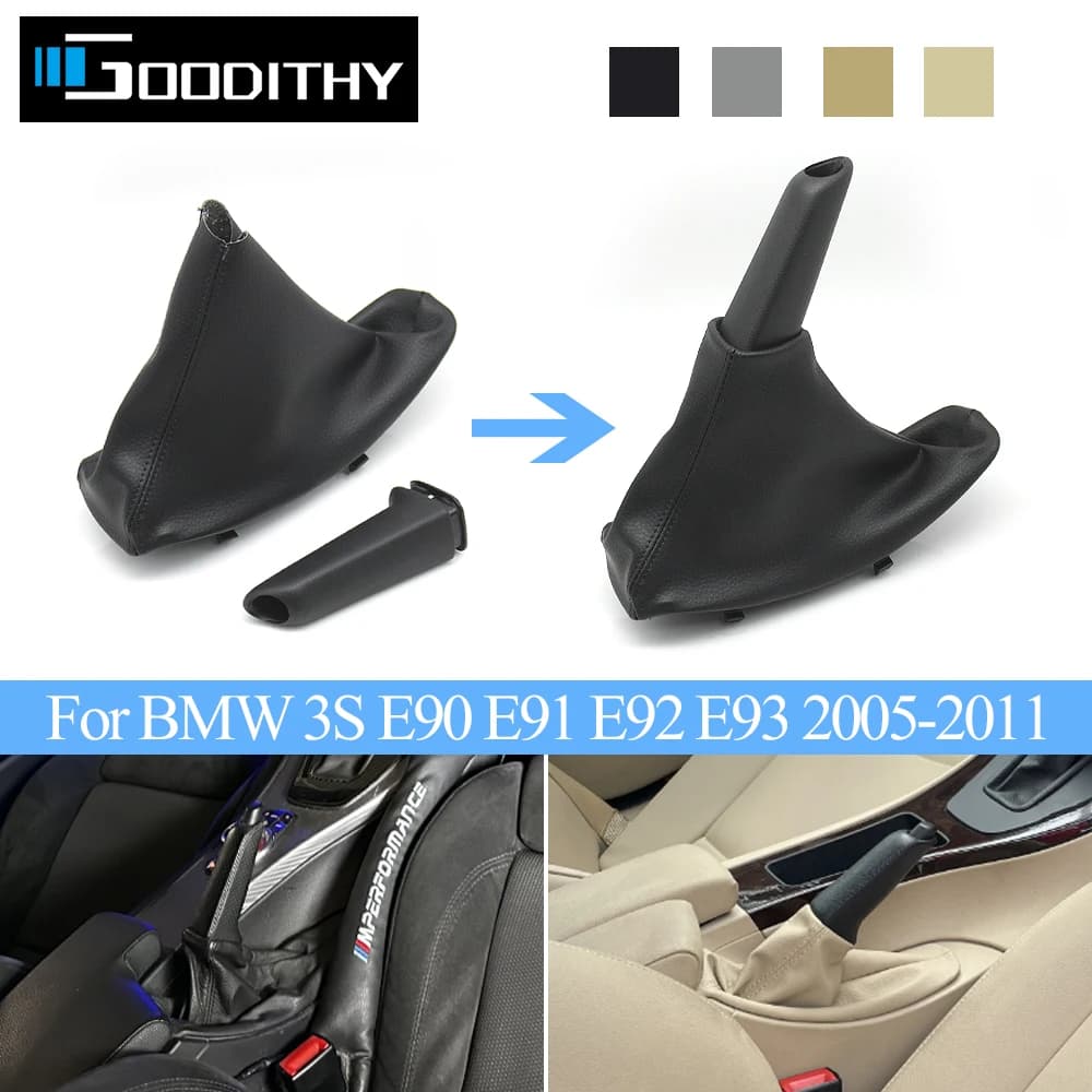 Copertura antipolvere per leva del cambio e pomello del freno a mano per auto con guida a destra, gruppo maniglia per BMW Serie 3 E90 E91 E92 E93 2005-2011