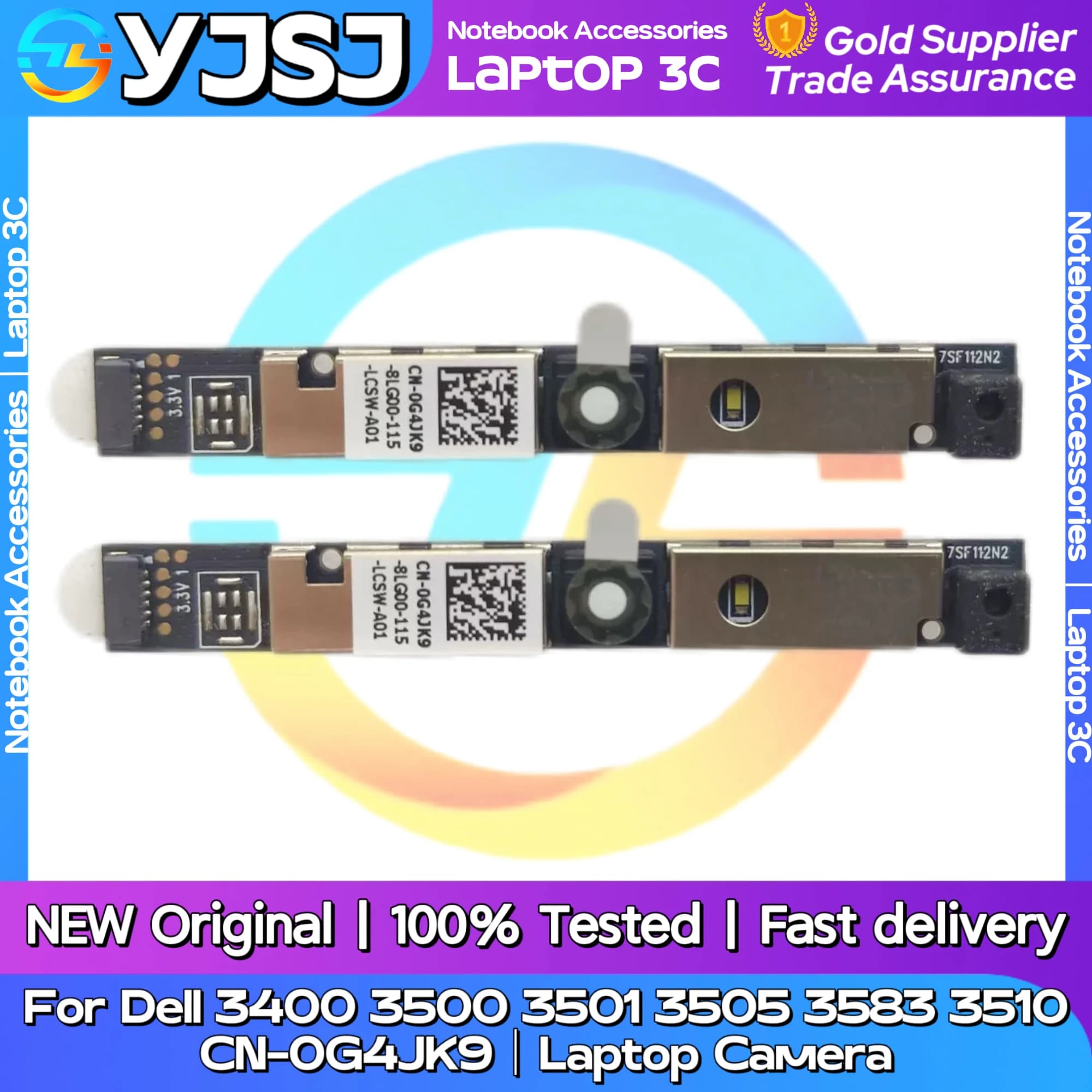 New original laptop camera for Dell 3400 3500 3501 3505 3583 3510 CN-0G4JK9 Video module for laptop webcam