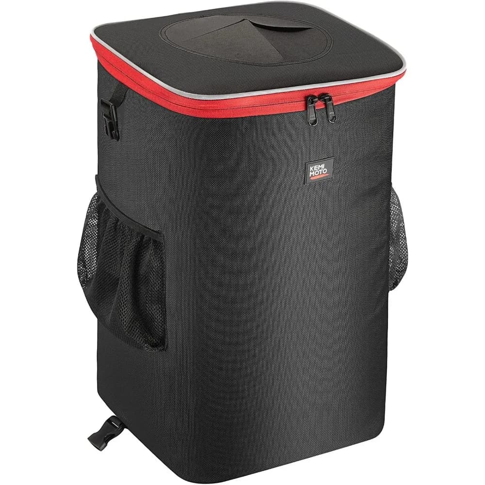 Cestino Portatile Pieghevole con Coperchio per Nautica, Campeggio, Camper, Kayak