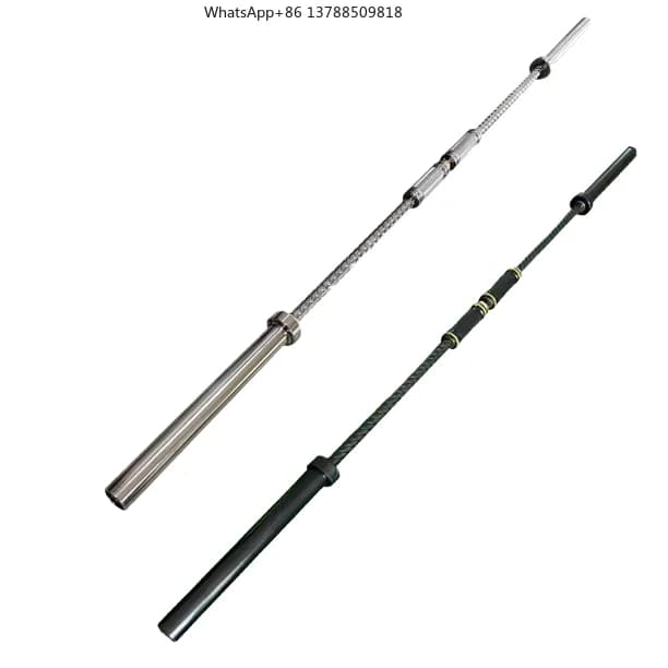 Stainless Steel Straight Spiral Bar 2.2M for Home Gym, Fitness, Tractions, Stacks, Squat and Pesi Lift