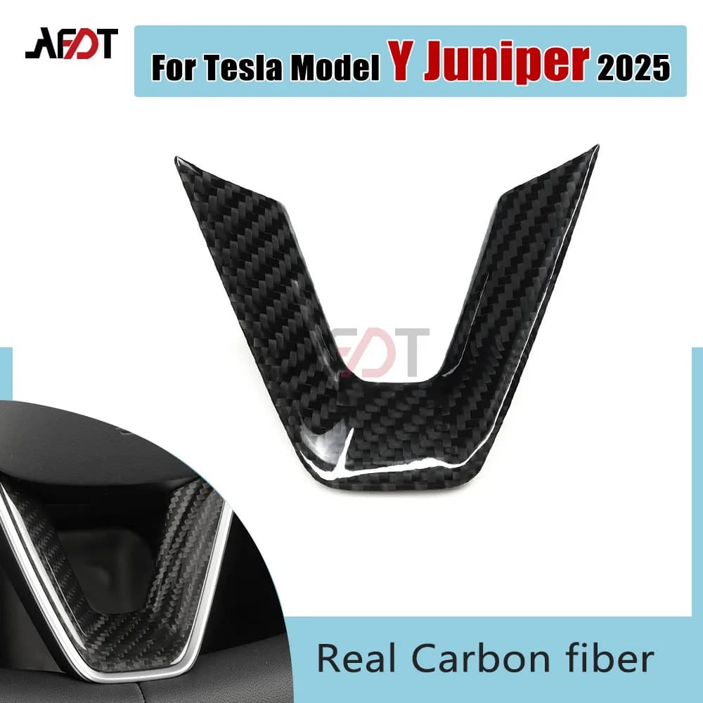 AFDT for Tesla Model Y Juniper 2025 Vera Carbon Fiber Interior Trim Wall decal Car accessories