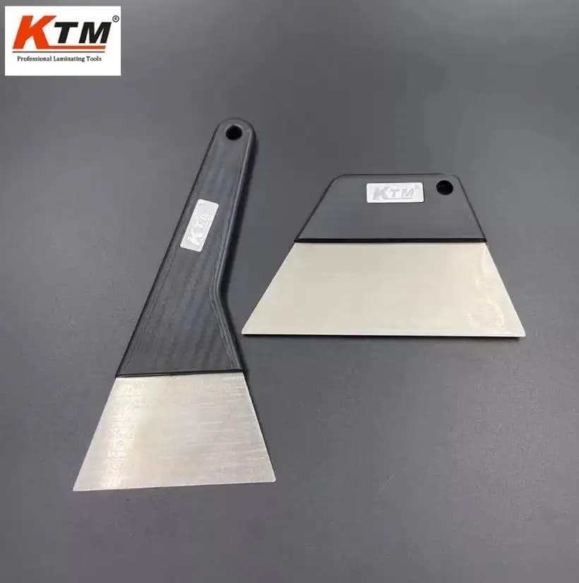 KTM 2 Pezzi/set In Acciaio Inox Seccatoio Vinile Auto Seccatoio Raschietto Auto Auto Pellicola Seccatoio Taglierina Adesivo Finestra Strumenti di Tinta