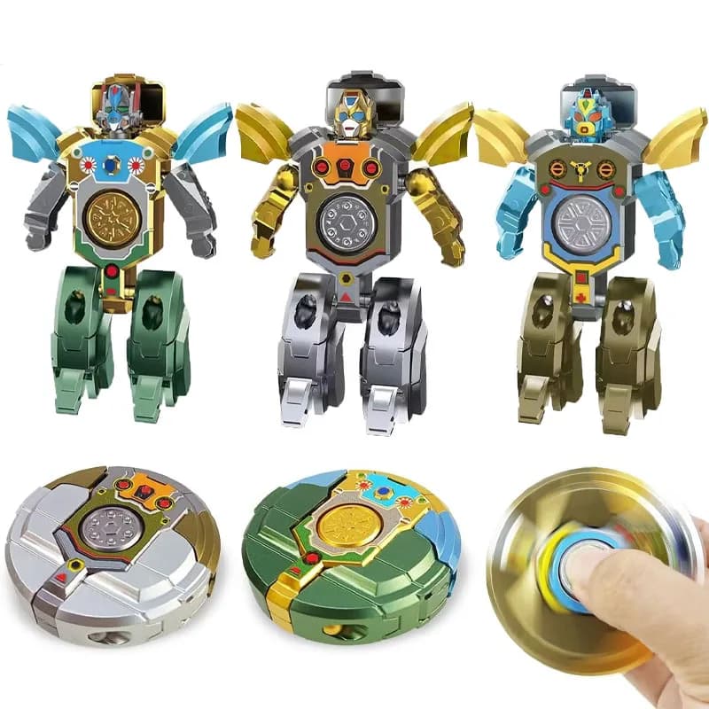 1-20 Pezzi Fidget Spinner Trasformabile in Robot, Giocattolo Antistress per Bambini, Relax Sensoriale, Regalo per Feste