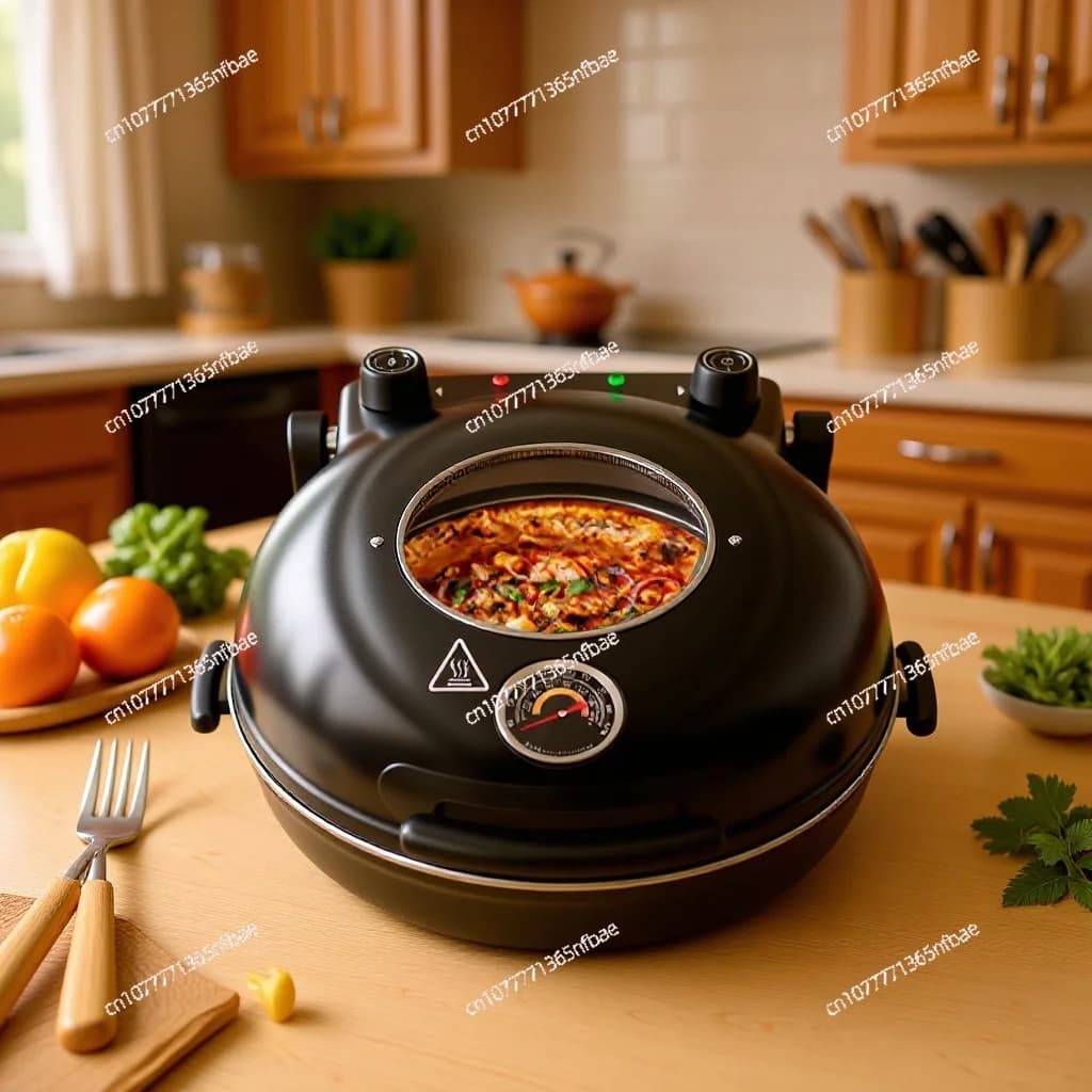Nuova Piastra Elettrica per Pizza 2026, Forno Domestico per Pizza, Griglia 220V con Spina EU, Disponibile anche 110V