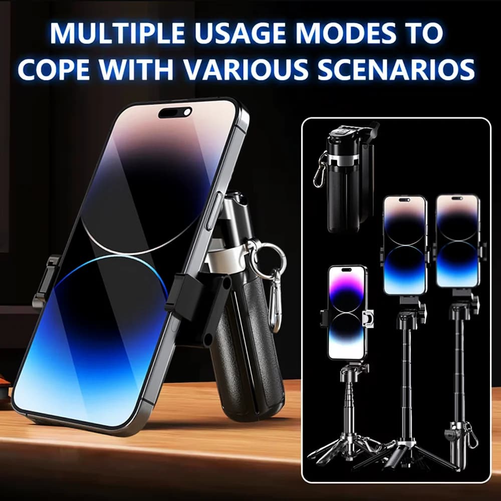MEUYAG anti-vibrazione Selfie Stick Treppiede Allungabile Wireless Bluetooth Remoto Supporto per smartphone portatile per telefono iOS Android