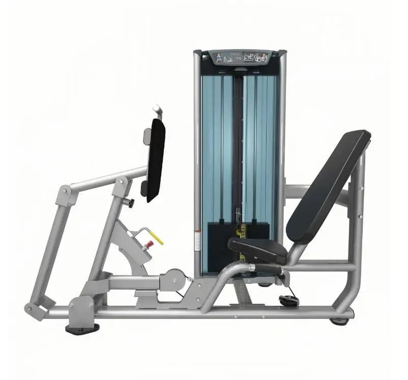 Plate-type Leg Press Machine, Steel Seated Leg Press with Optional Weight Plates, Glute and Leg Training Machine.