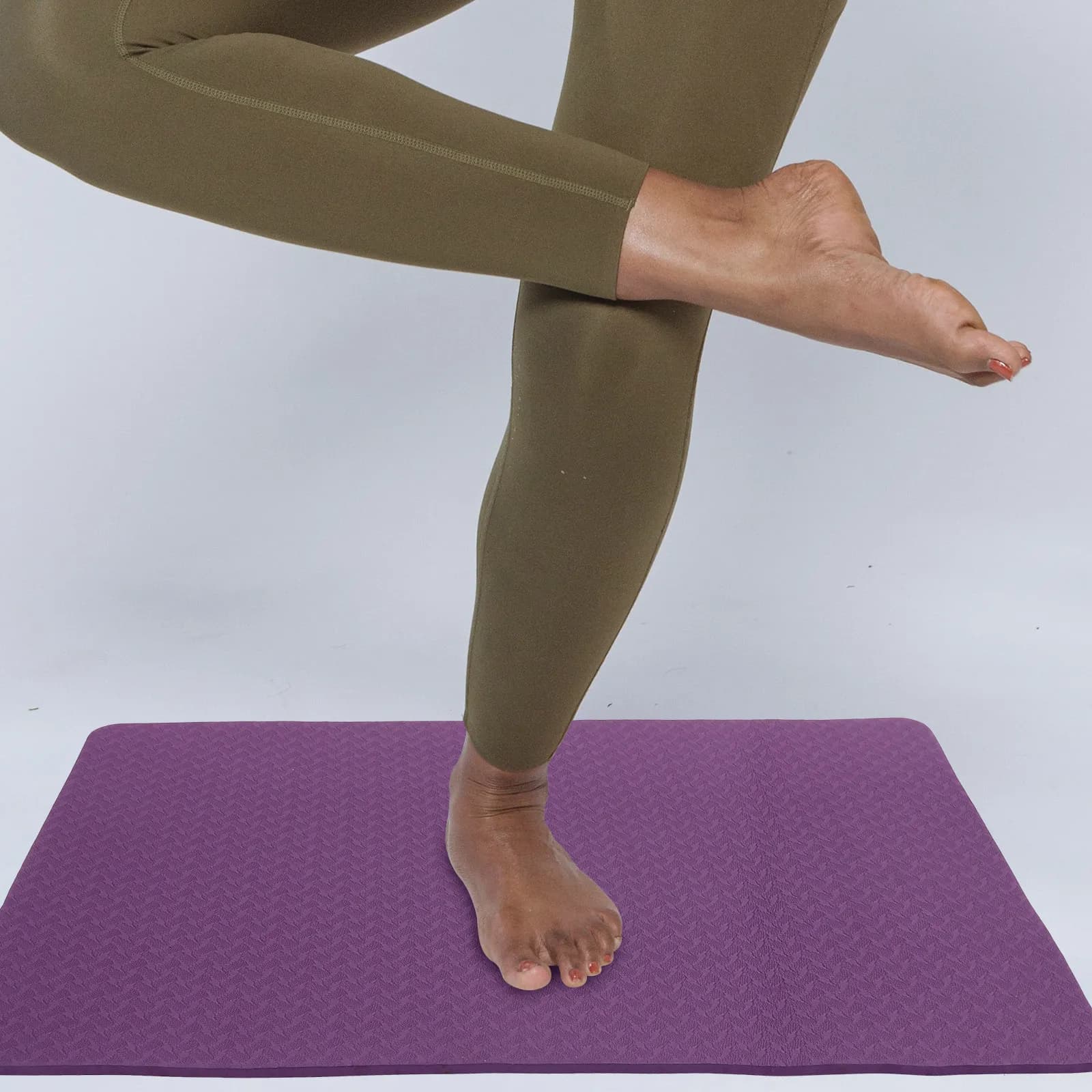 1 Pezzo Tappetino Imbottito per Ginocchia in TPE, Cuscino per Yoga, Stretching, Allenamento Addominale, Plank, Lunges, Ponti e Esercizi a Basso Livello