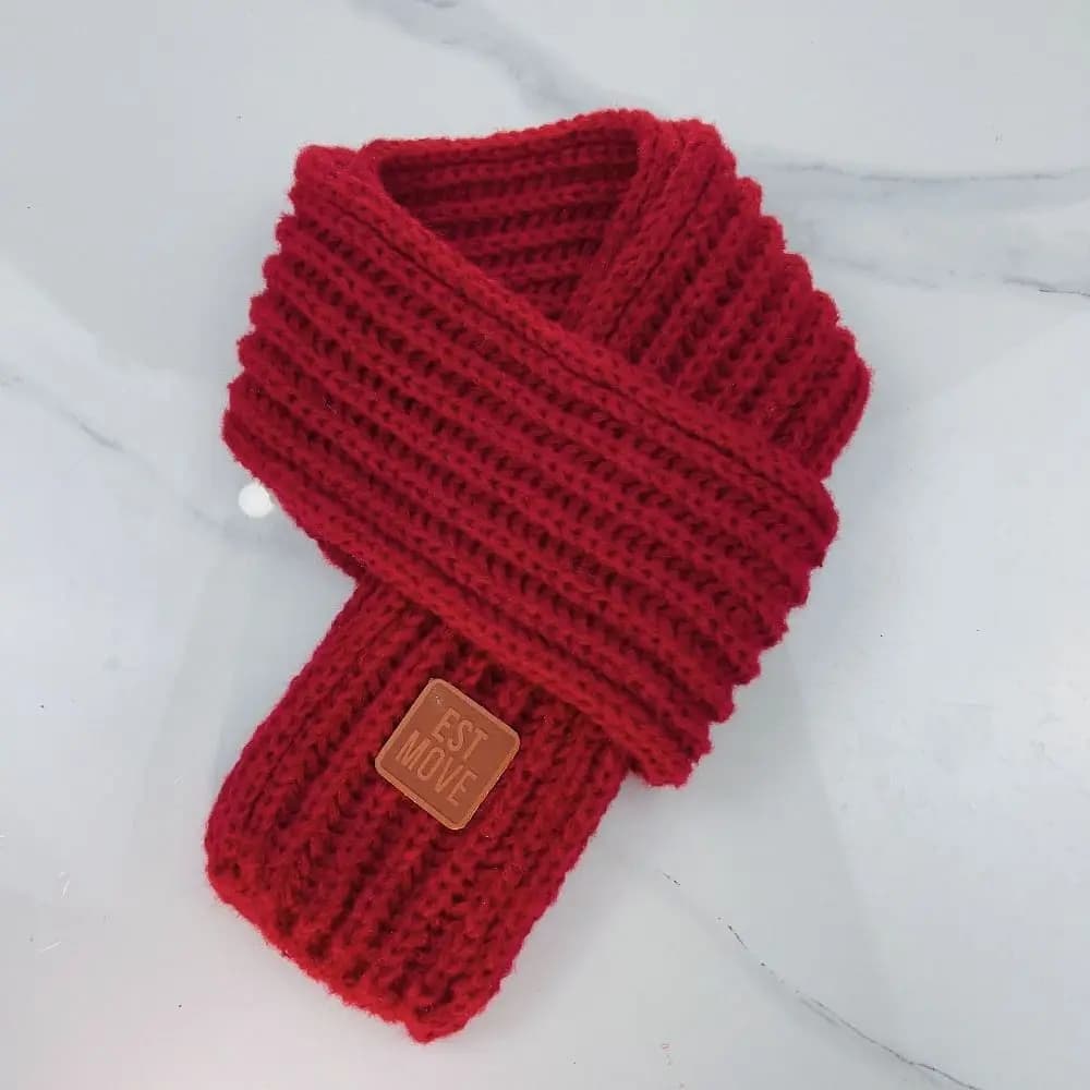 Sciarpa calda alla moda Scaldacollo morbido per esterni Sciarpa lavorata a maglia invernale spessa Ragazzi Ragazze