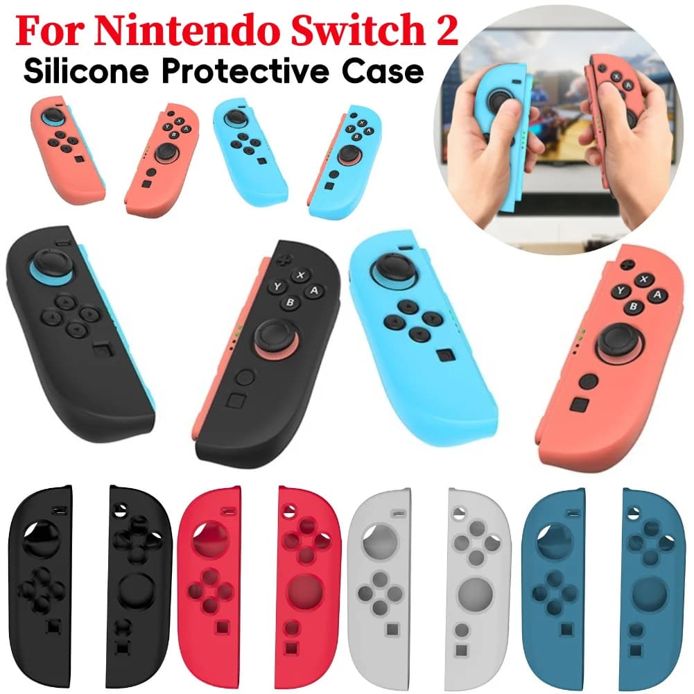 Custodia Protettiva in Silicone Antiscivolo per Controller Joy-Con Nintendo Switch 2 - Cover di Protezione per Gamepad NS 2