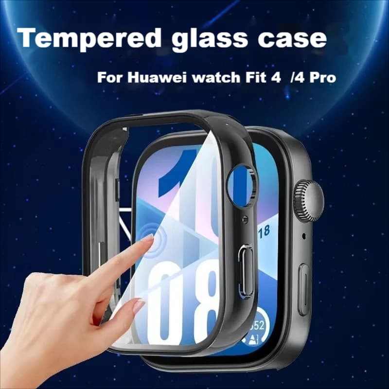 Custodia in vetro temperato per Huawei watch Fit 4/4 Pro smart watch custodia Proteggi schermo Paraurti per Huawei Fit4 cover Accesssories