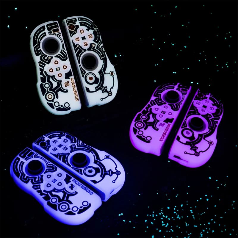 Custodia morbida in silicone Joycon luminosa per Nintendo Switch Oled NS Joy-Con Controller Glow Thumb Stick Grip Cap Joystick Cover