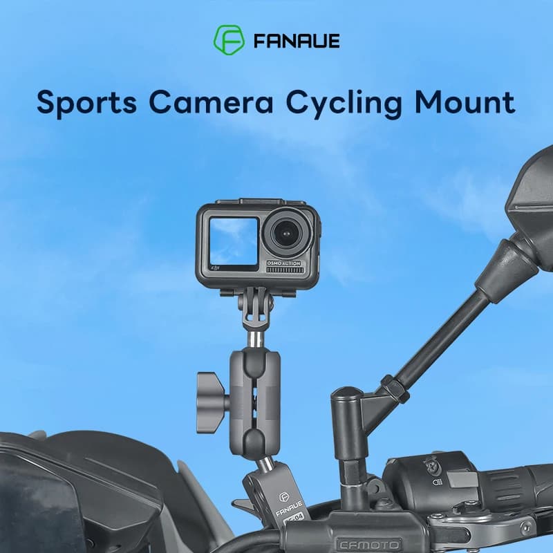 FANAUE Action Camera Mount Cardanic Speed Stabilizer Motorbikes ATV UTV Accessories electric scooter for dji osmo 3