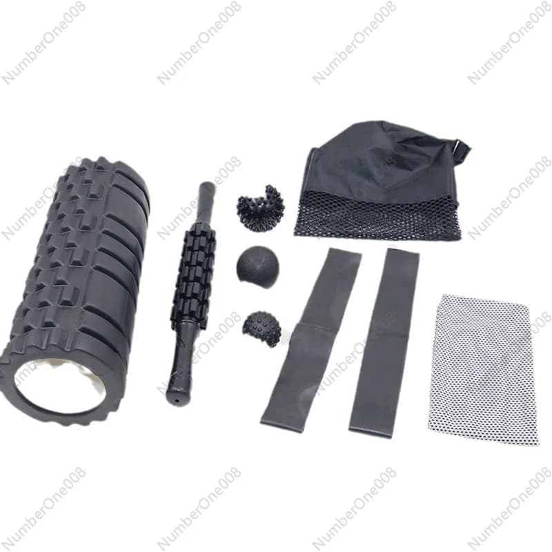Massage set for muscle relaxation with foam rod, yoga column, fitness, plastic legs, roller wheel, bat, langya