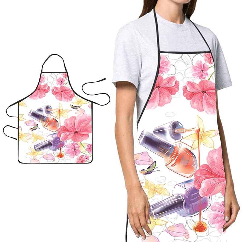 〔YS1〕Grembiule da donna per manicure, cucina, bellezza, pulizie domestiche, salone, cucina, pasticceria, abbigliamento da lavoro