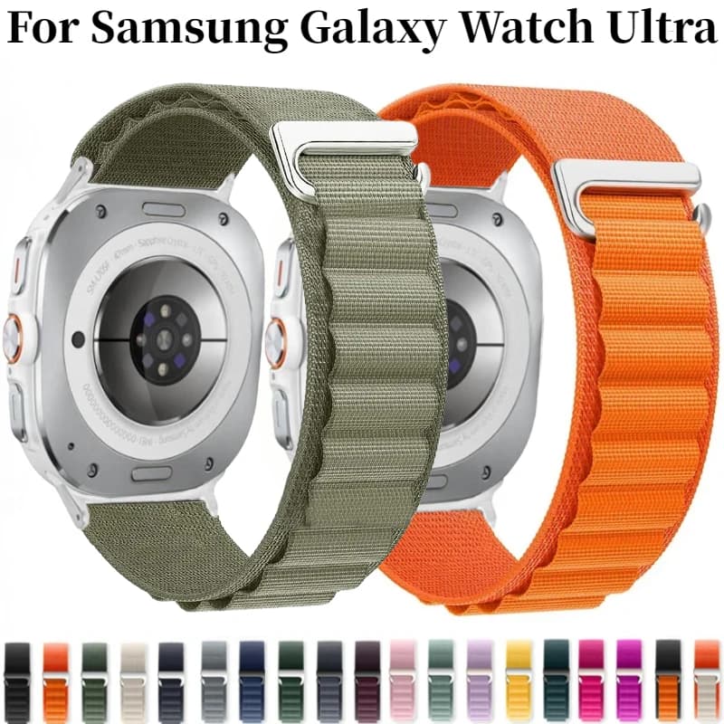 Cinturino ad anello alpino per Samsung Galaxy Watch 8 Ultra 47mm cinturino sportivo cinturino in nylon per cintura Samsung Galaxy Ultra 2025