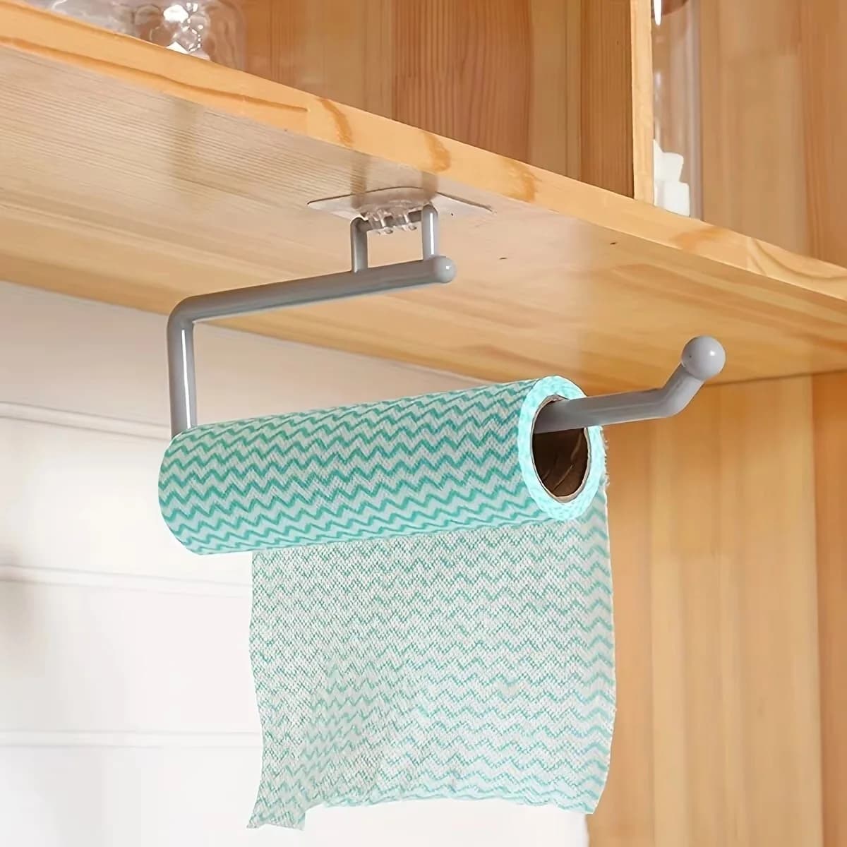 1/2 Pezzi Portarotolo da Cucina, Porta Carta Igienica da Bagno, Porta Asciugamani, Porta Strofinacci da Armadio, Autoadesivo