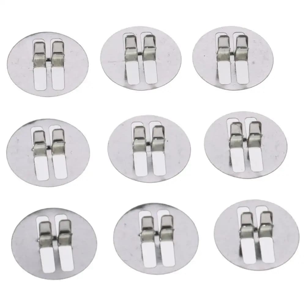 100 Pieces Metal Clip for Wood Stoppers, Height Approximately 0.7 cm/0.18 Inches, Candle bases, Diameter 2.3 cm/0.91 Inches