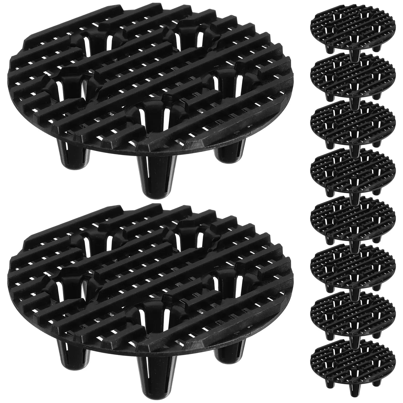 10 Pezzi Piedini Premium in Plastica per Vasi, Supporto Rialzato per Piante da Giardino, Protezione per Pavimenti di Patio e Terrazze, Salva Radici e Favorisce la Circolazione dell'Aria