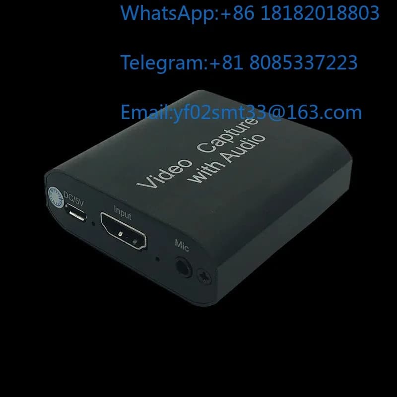 HD Video Capture Card Driver-Free For Computer Phone Recording Loop Output Device