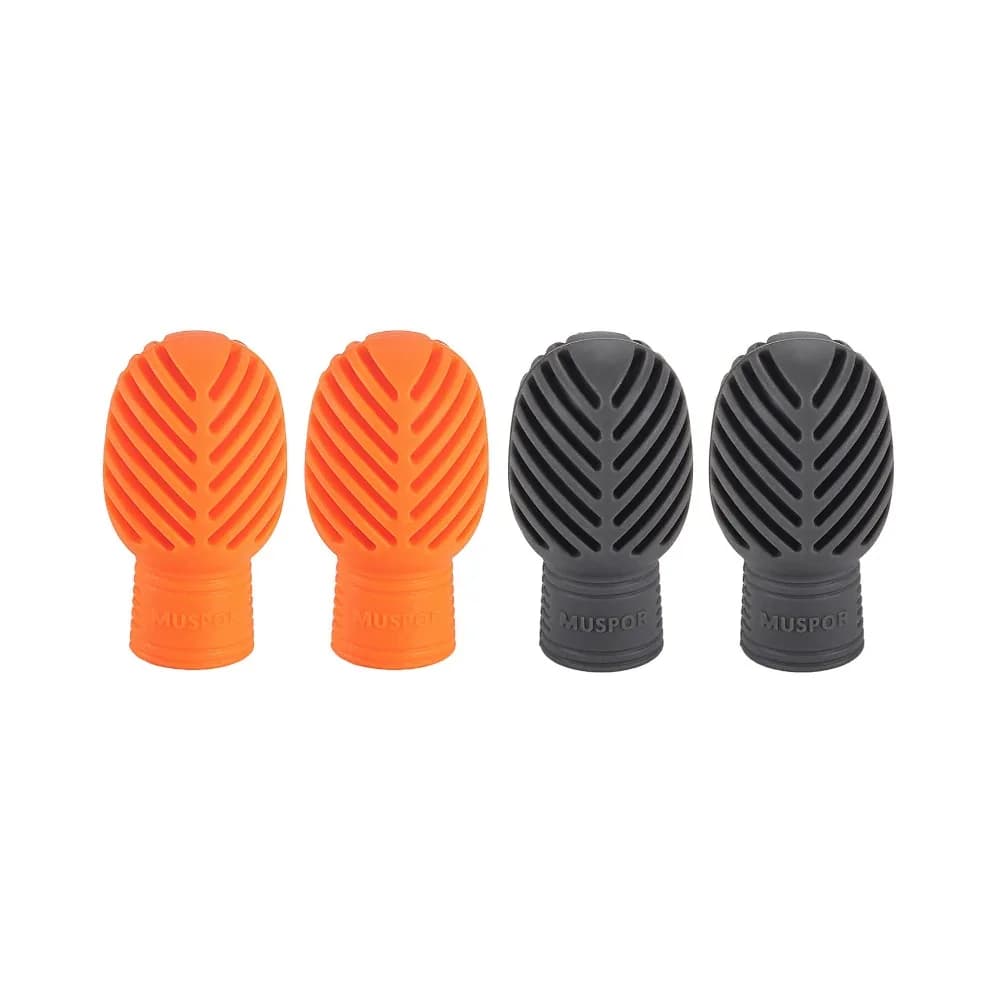 2Pcs Silicone Drumstick Practice Tips Practice Silent Drum Stick Head Mute Damper Drumstick Mute Damper Drumstick