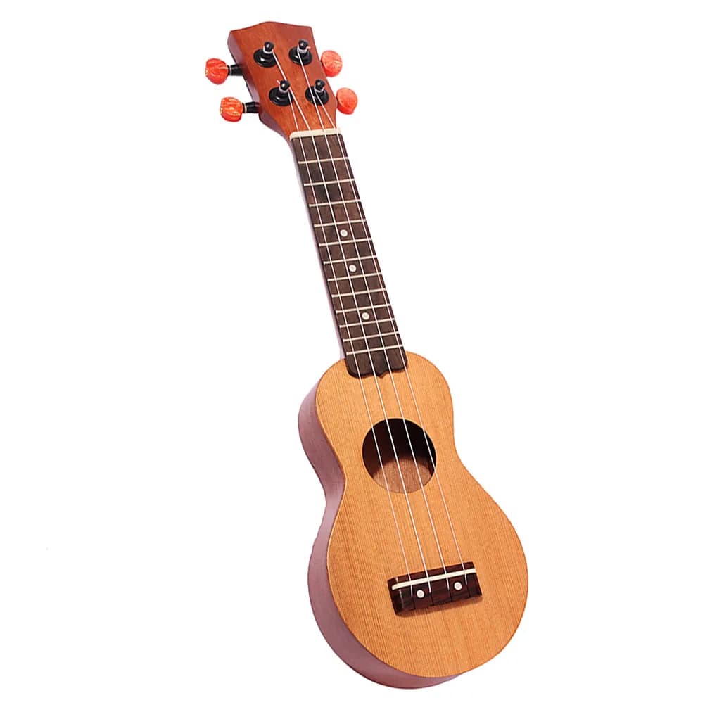 Ukulele Tascabile 45x15x45cm, Mini Ukulele con Top in Abete Massiccio, Strumento per Bambini, Suono Ricco, Compatto per Viaggi, Ukulele Soprano Hawaiano