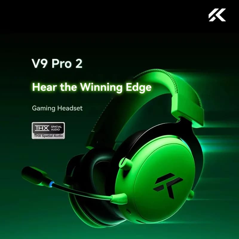 MCHOSE V9 Pro 2 4-Mode Wireless Over-Ear Gaming Headset 360° Noise Cancelling 53mm Driver EDG Tuned 2000mAh for FPS PS5 PC Gifts