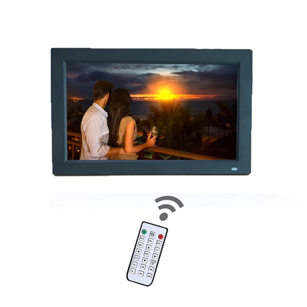 Sensore di movimento Popuar HD IPS Supporto loop video da 13,3 pollici SD USB Riproduzione automatica Display pubblicitario con cornice per foto digitale