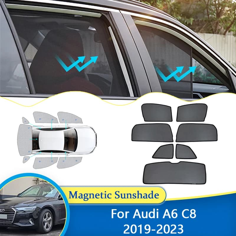 Per Audi A6 C8 Berlina 2019 2020 2021 2022 2023 Protezione UV Scudo Finestra Parasole Visiera Laterale Parabrezza Parasole Auto Accessorie