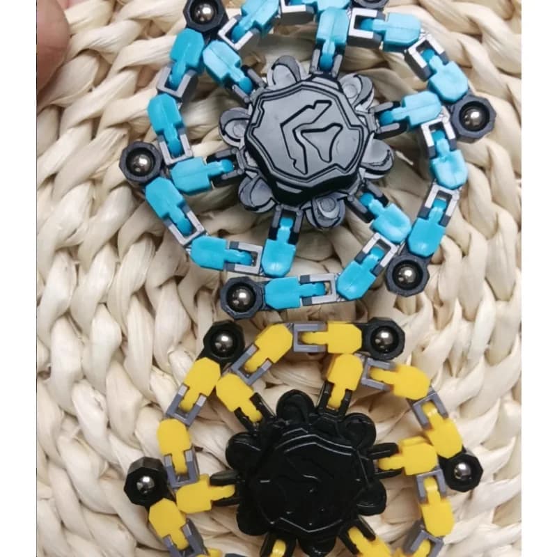 Giocattolo di decompressione Fidget a catena trasformabile per bambini Fidget Spinner antistress Colore casuale Regalo creativo di Capodanno