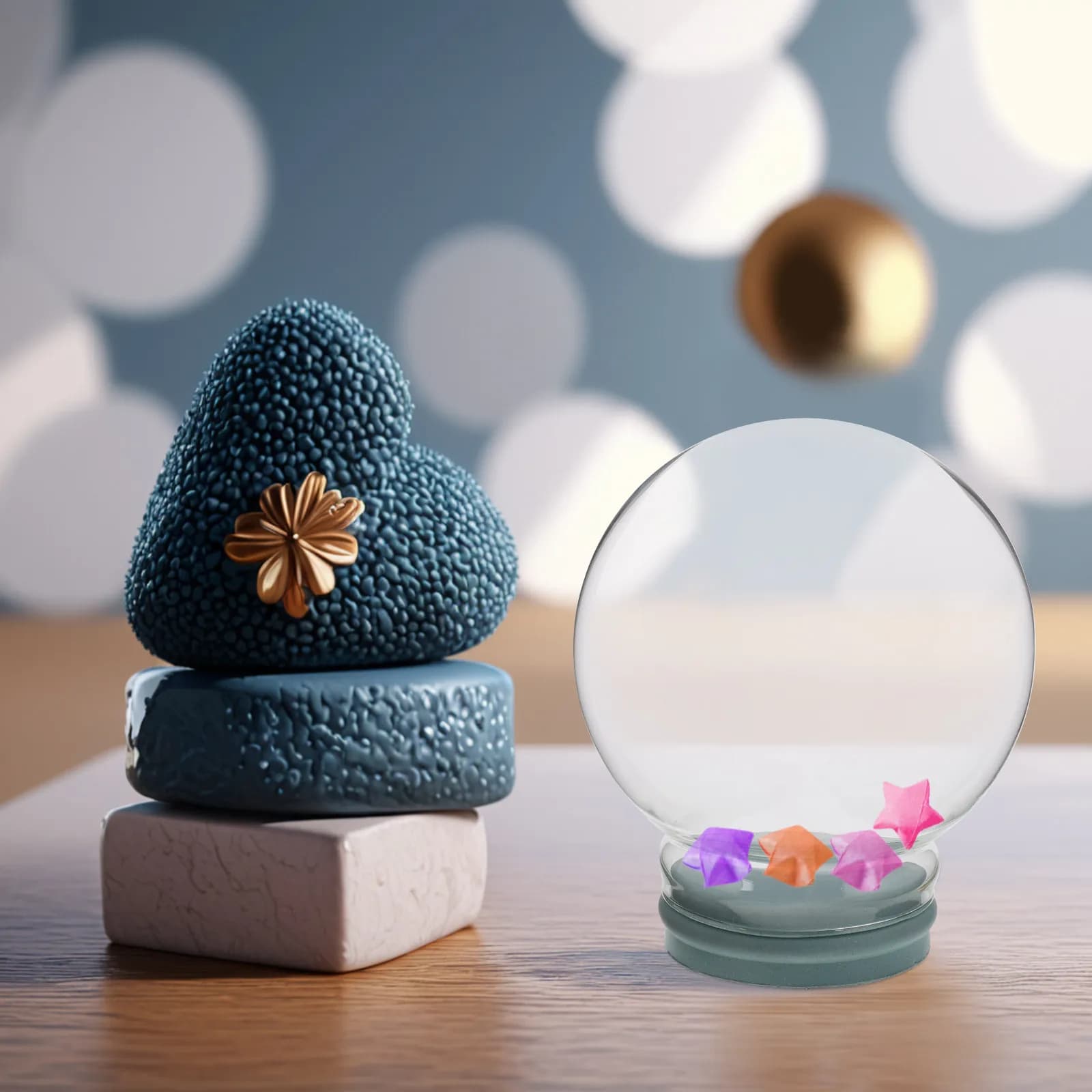 Kit Globo di Neve in Vetro Vuoto Fai-da-te per Decorazioni Domestiche, Set Artigianale per Creare Globo di Neve, Sfera di Cristallo Riempibile per Occasioni Speciali