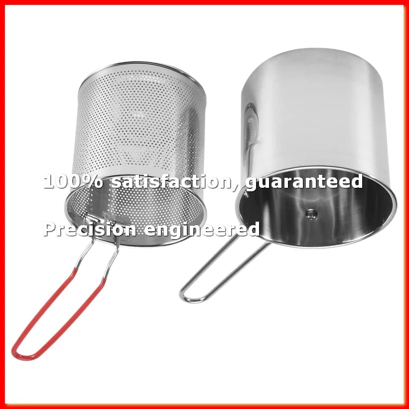 Stainless Steel Deep Frying Pot Tempura French Fries Fryer with Strainer Chicken Fried Pans Kitchen Cooking Tool-A09G
