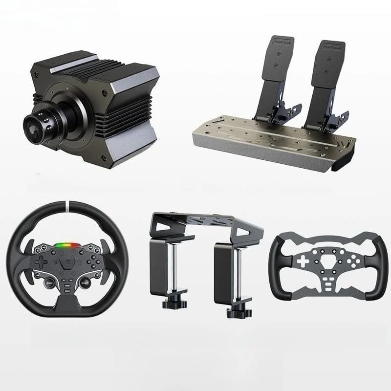 Base per Volante da Corsa per Emulatore di Gioco, Set Completo di Accessori