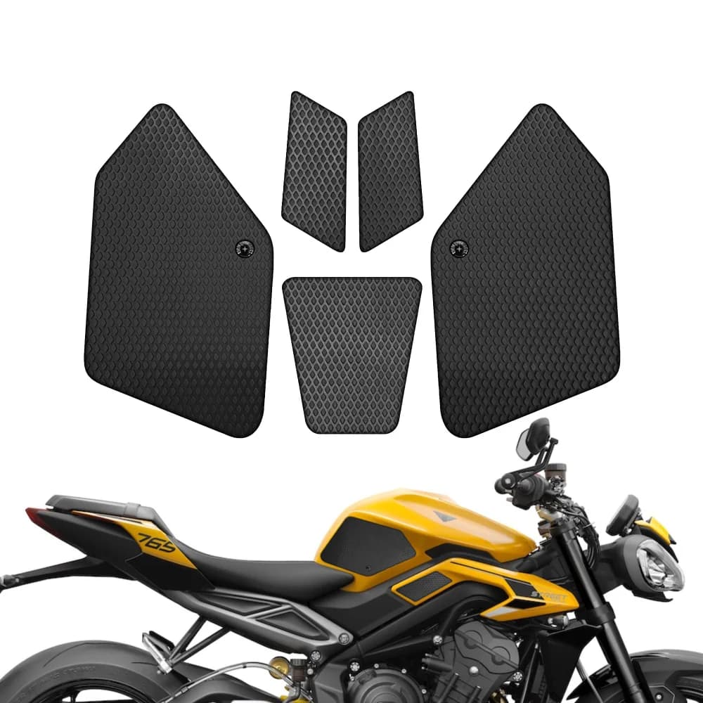 Moto Serbatoio Trazione Pad Antiscivolo Manopole Ginocchio Grip Protector Per Triumph Moto2 Street Triple 765 R RS 2023 2024 2025 2026
