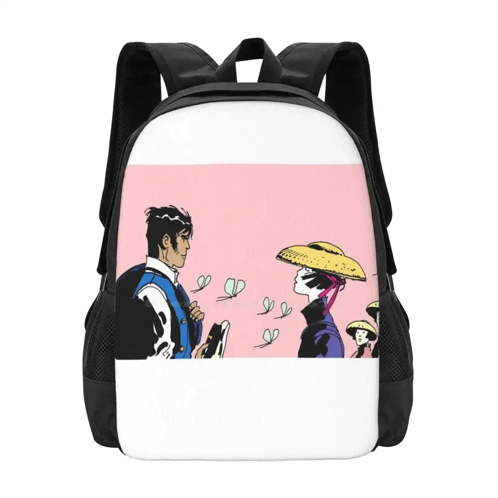 Bella immagine-Corto modello maltese design borse da viaggio per laptop scuola marinaio Corto maltese Hugo Pratt marinaio Mariner fumetti