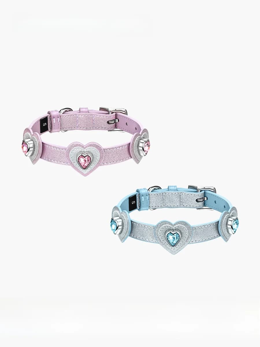 Collare Universale in Pelle per Cani di Tutte le Taglie (Grande, Medio, Piccolo) Adatto a Tutte le Razze - Anello per Collare