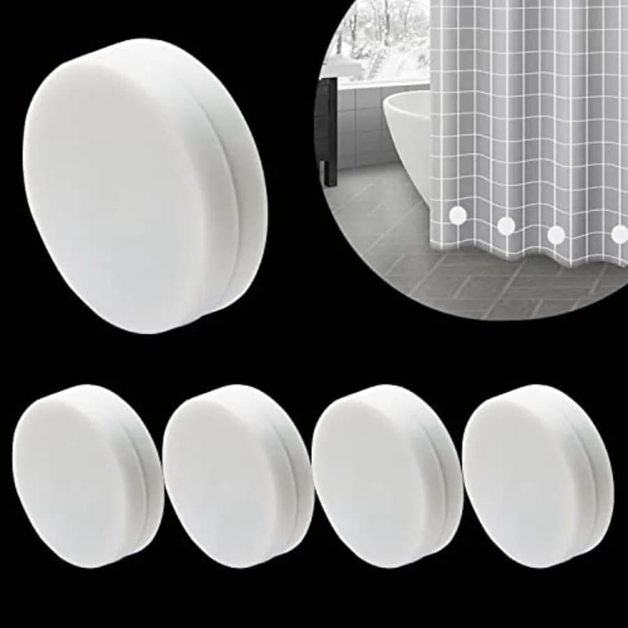 Pesi magnetici per tende da doccia 10 pezzi Magneti per rivestimenti per tende avvolti in silicone Pesi per interni ed esterni 5 Pa