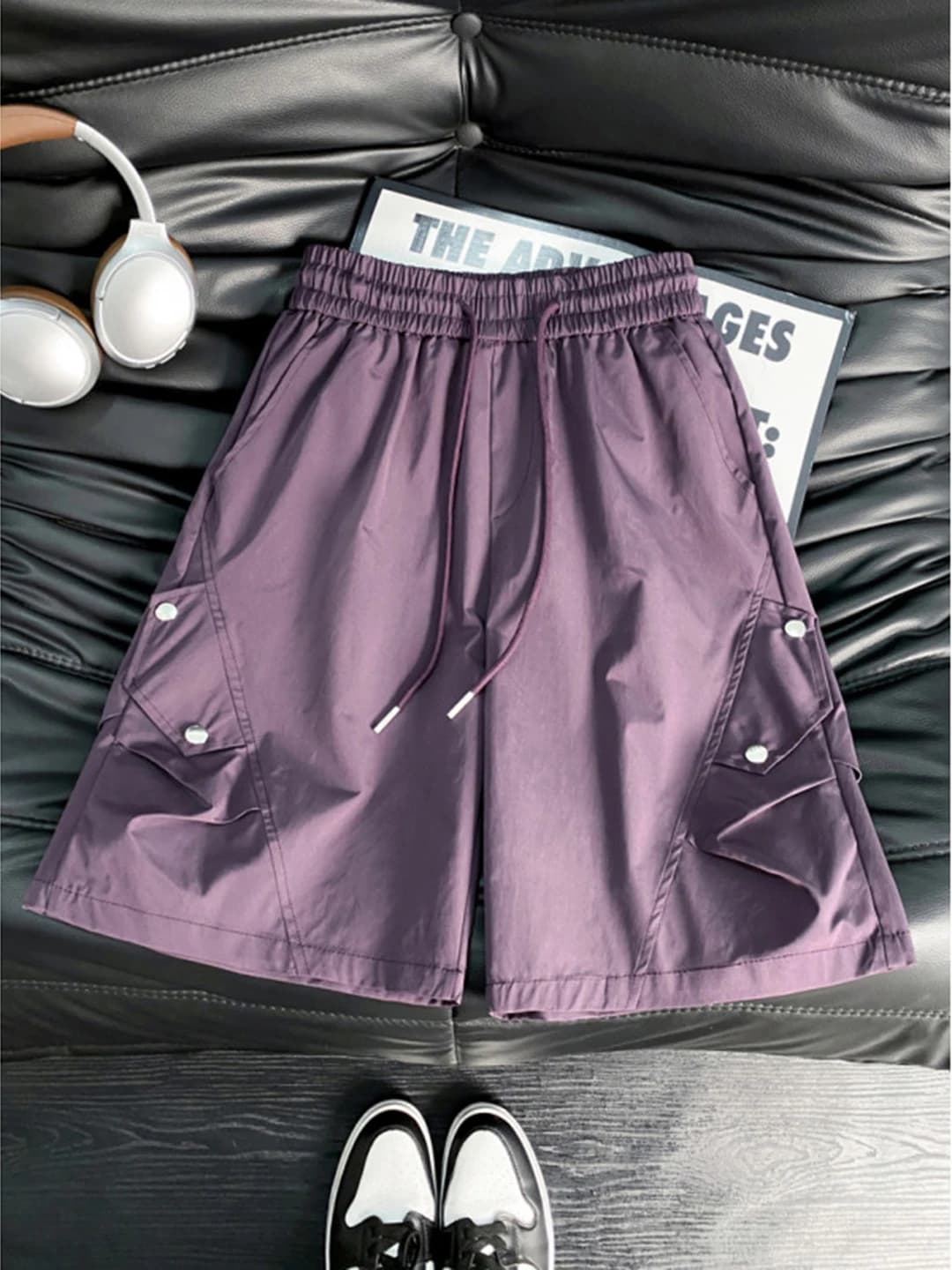 Pantaloncini Corti da Uomo ad Asciugatura Rapida, Estivi, Sottili, Stile Americano, Pieghevoli, da Paracadutista, a Cinque Quarti, per Corsa e Basket