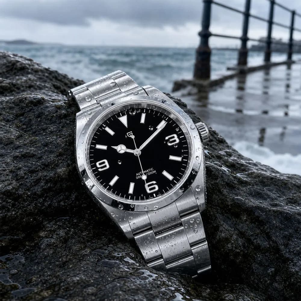 New PAGANI DESIGN Men Mechanical Watch AR Sapphire Glass Automatic Watch for Men Stainless Steel Sports Waterproof Watches Gift